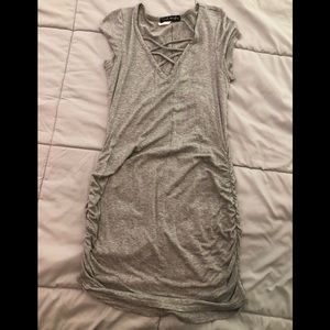 Grey T-shirt dress